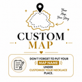 Custom Map Necklace