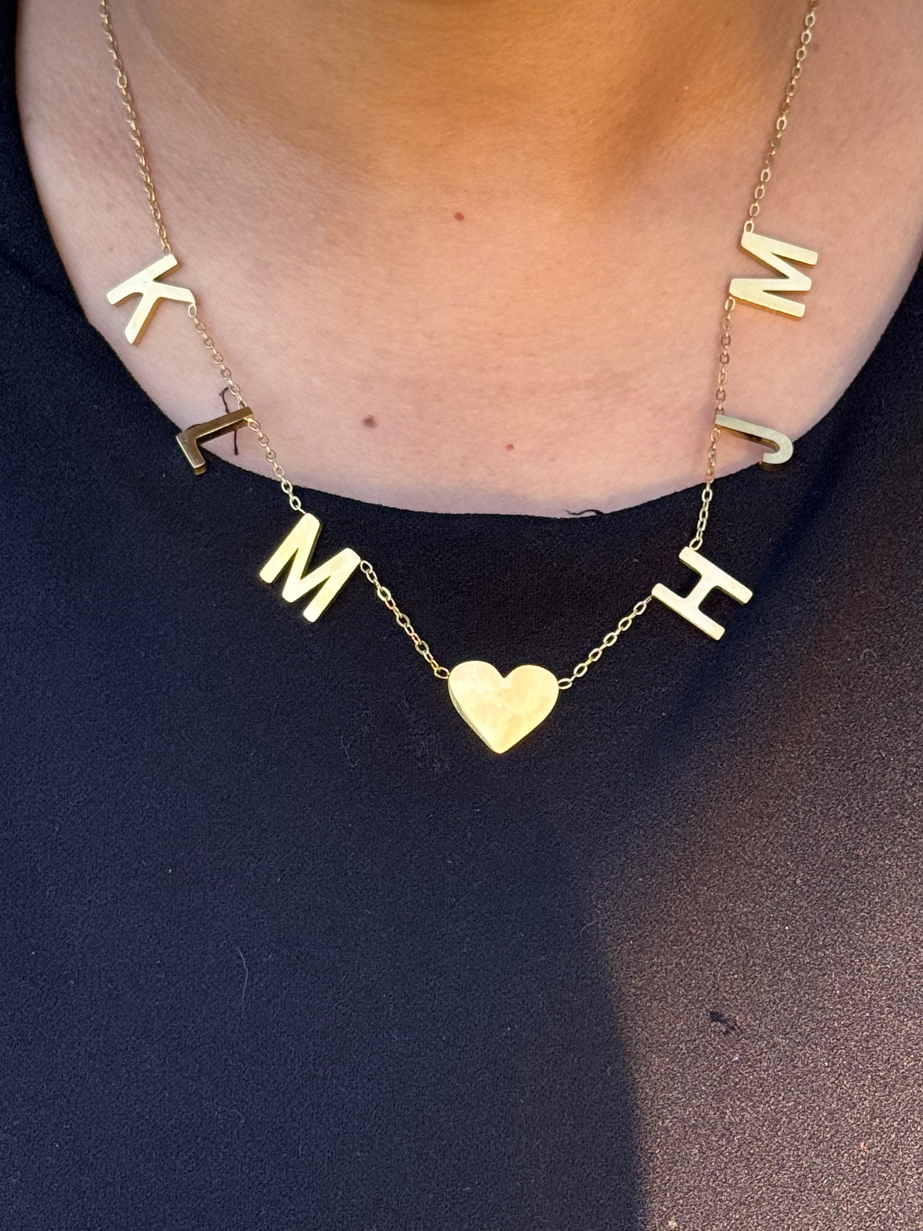 Personalized Initial Letters / up to 6 initials