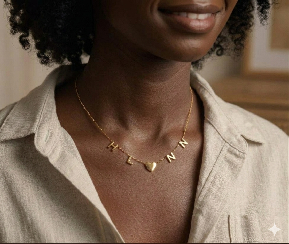 Personalized Initial Letter Necklace