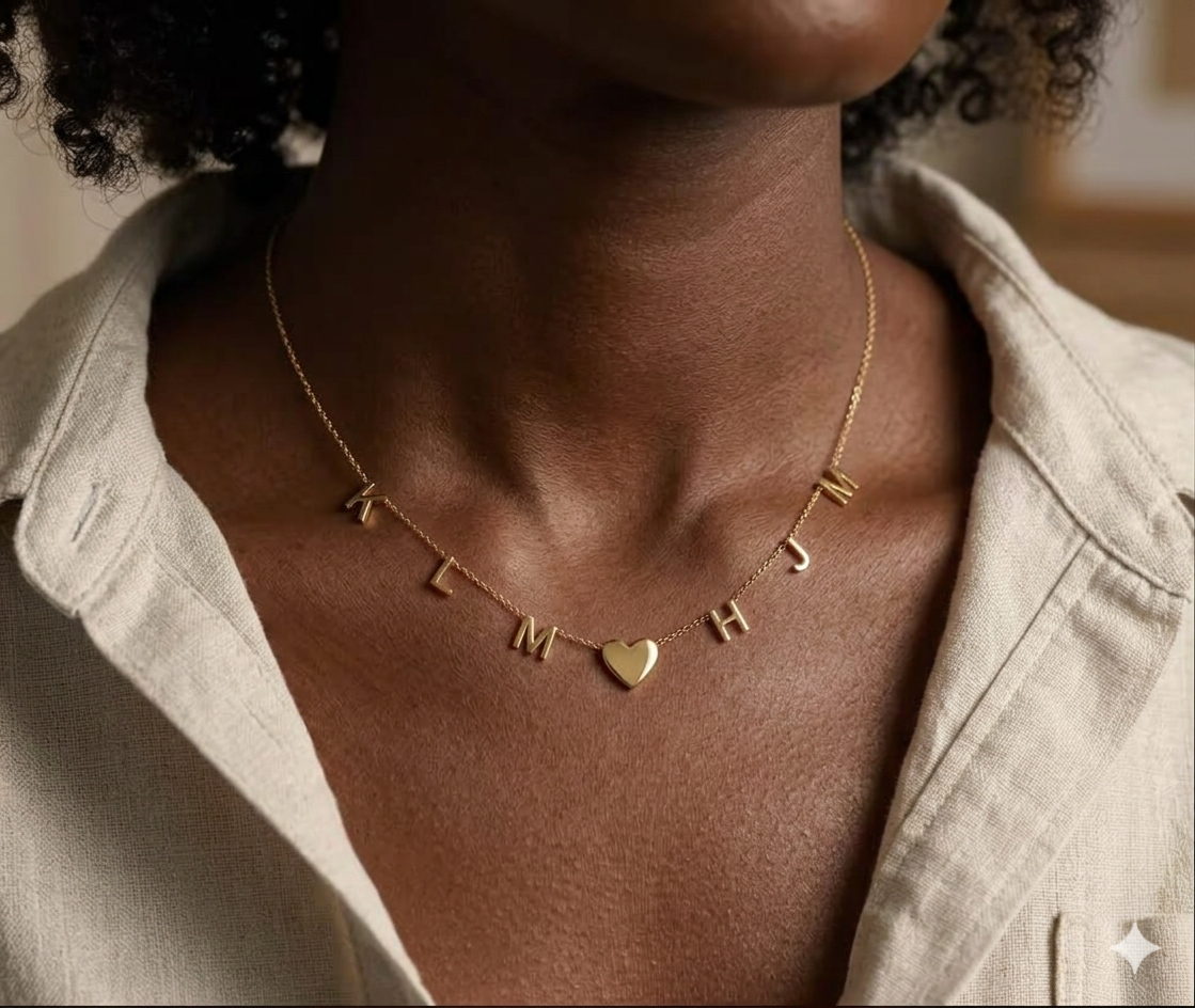 Personalized Initial Letter Necklace